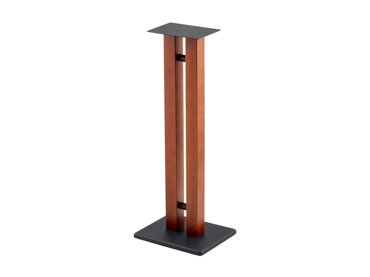 Monolith Speaker Stands - 50lbs Capacity, Adjustable Spikes, Sturdy Construction, 32 Inch, Cherry