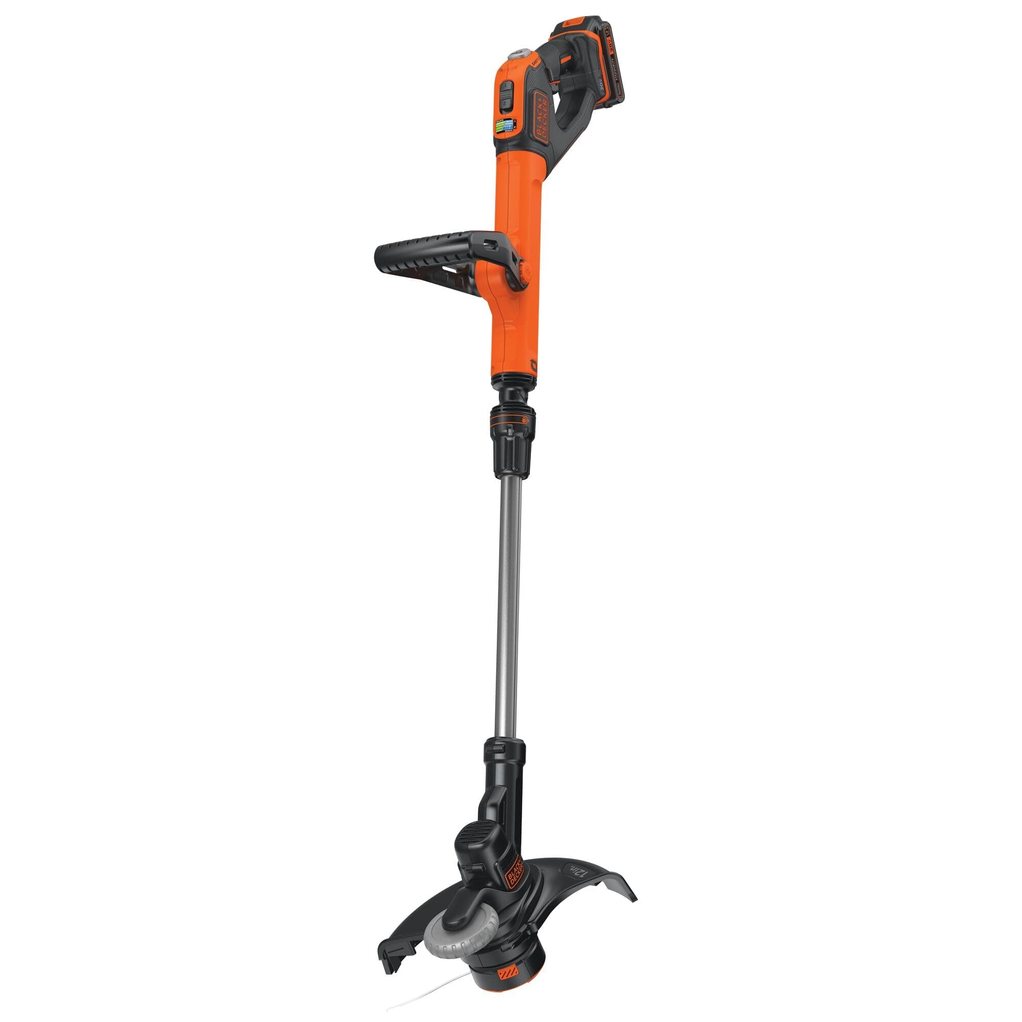 BLACK+DECKER 20V MAX String Trimmer and Edger, Cordless, 12 Inch, 2-Speed Control, 2 Batteries, Charger, and Spool Included (LSTE525)