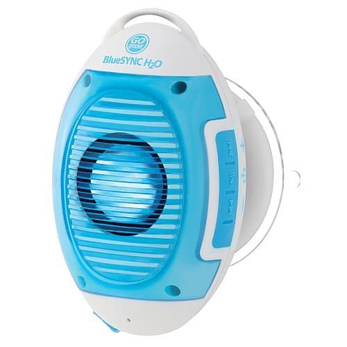 GOgroove IPX4 Splashproof Bluetooth Shower Speaker with Onboard Controls and Microphone for Hands Free Calling - Works with Apple iPhone 7, Samsung Note 5, Google Pixel and More Smartphones