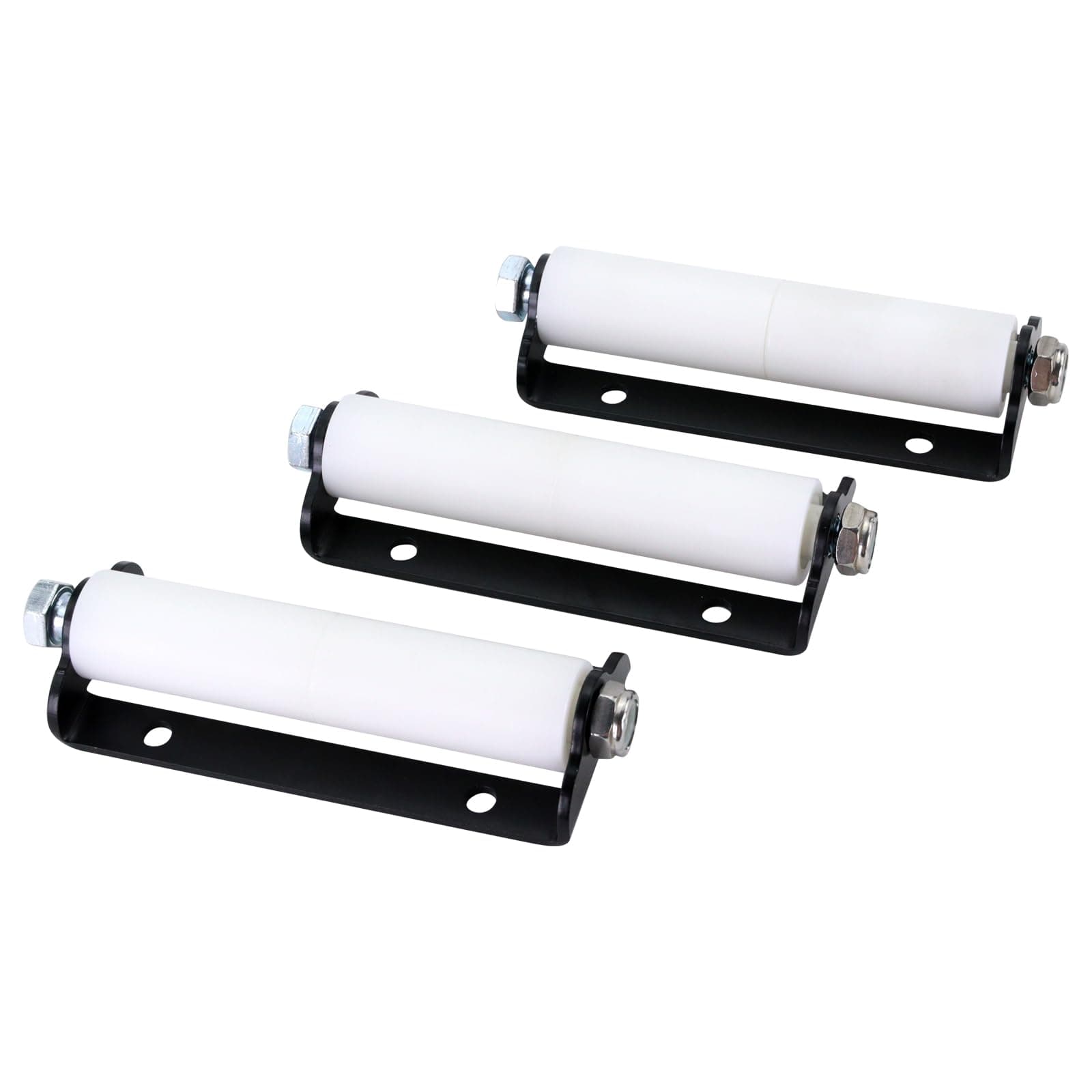 RV Slide Out Roller Replacement, Solid Steel Plate Nylon Dual Roller Compatible with Most Lippert Slide-Out Systems (3 Pack)