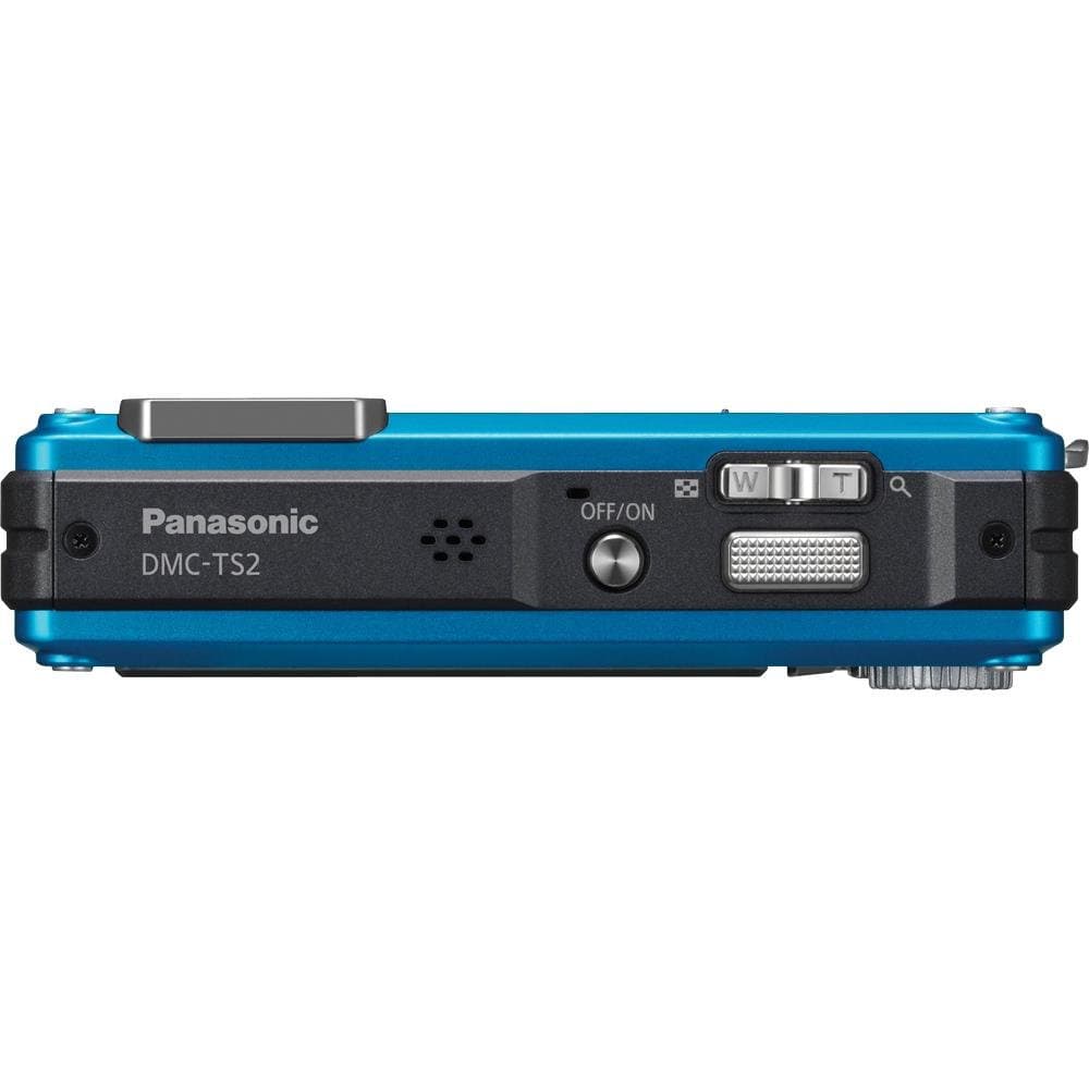 Panasonic Lumix DMC-TS2 14.1 MP Waterproof Digital Camera with 4.6x Optical Image Stabilized Zoom with 2.7-Inch LCD (Blue)