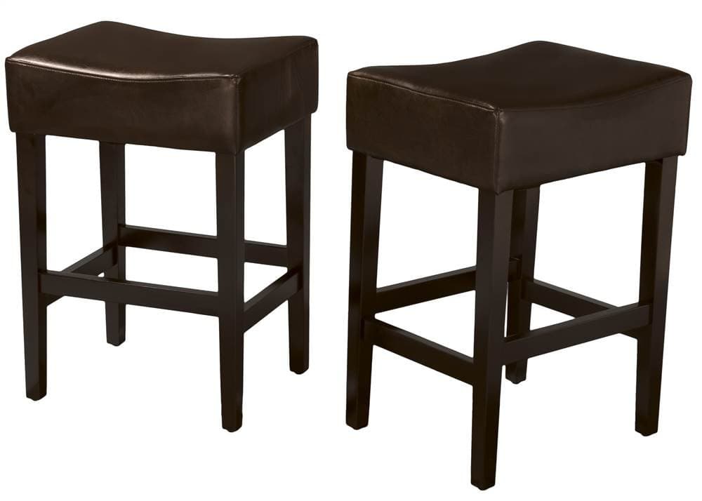 NFusion Lopez Backless Bonded Leather Counter Stool Color: Brown