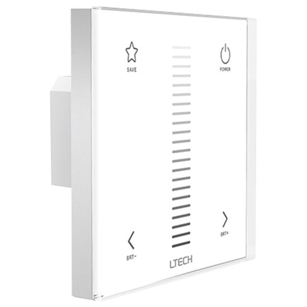 LTRGBW E1 Dimming 12-24V DC 8A LED Controller Multiple Zone RF Wireless Remote European-Style Touch Panel Controller