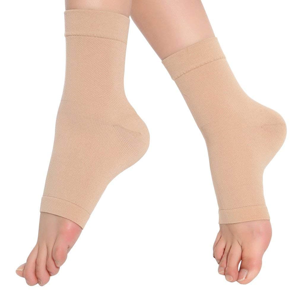 1pair Compression Ankle Support Sleeve, Breathable Ankle Wrap for Stabilize Ligament, Relieve pain Arch Sport Stabilize Ligaments - For Swelling and Sprained, Arthritis, Recovery, Injury