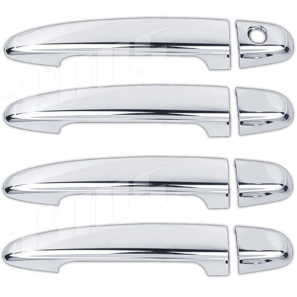Compatible with(Just overlay Stick on, NOT for SNAP IN Replacement) 4 Chrome Door Handle Covers for Toyota 4RUNNER 2005-2008 / AVALON 05-08 / CAMRY 2007-2011 / SIENNA 05-2012 / TACOMA 2005-2015