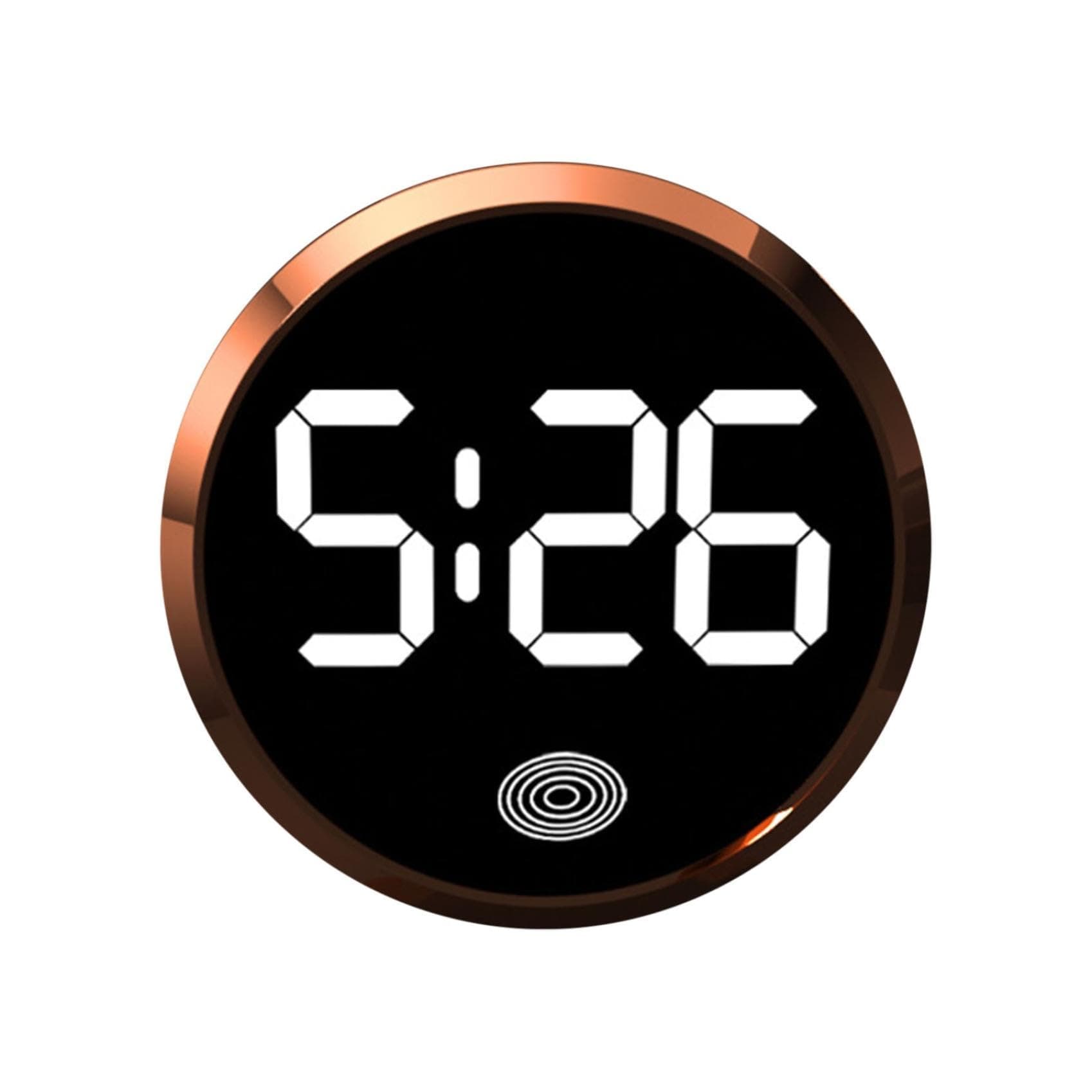 Digital Dashboard Car Clock, Stick On Dashboard Car Clock, Touch-Activated Watch with LED Time Display for Car Boat Bike Truck, Clocks with LED Display for Car Boat Bike Truck (D)