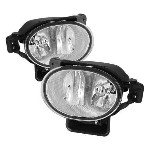 Jdragon Fog Light Compatible for 2007-2008 Acura TL Base Type-S Fog Lights Bumper Lamps Clear Pair Set with Bulbs