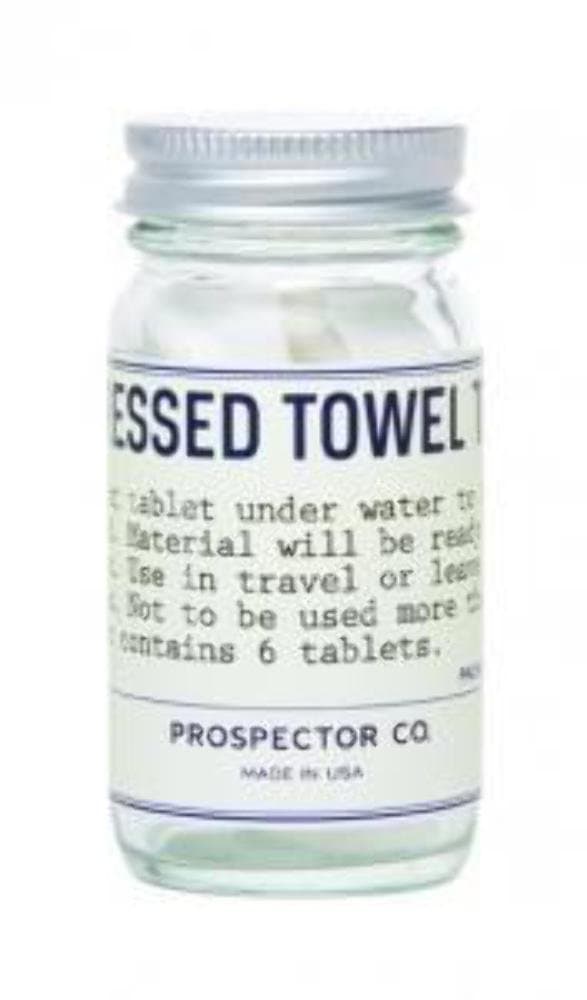 Prospector Co Compressed Towel Tablets (pack of 6)