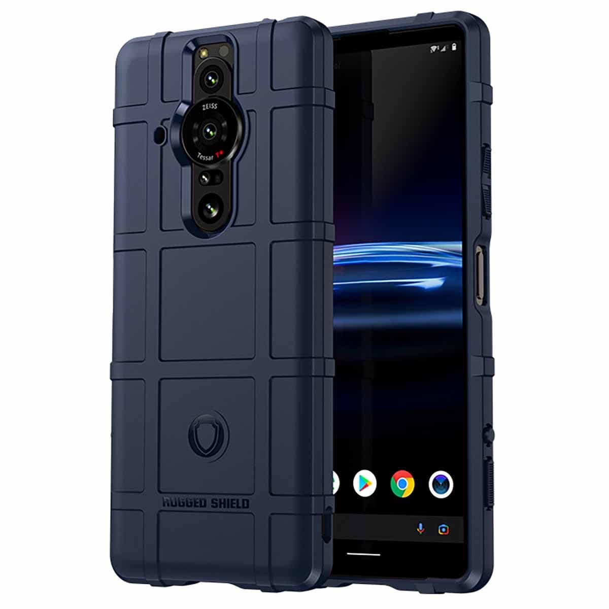 CCSmall Super Shock Resistant for Sony Xperia Pro-I Case,Heavy Duty Shockproof Military Grade Drop Tested Case Super Sturdy Bumper Rugged Hard Phone Cover for Sony Xperia Pro-I HD Blue