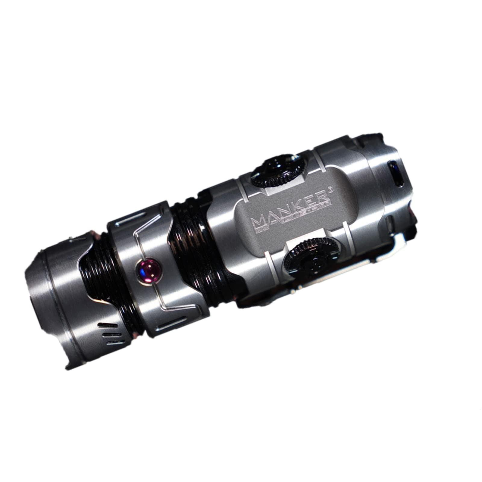 Time Scroll Titanium III LED Pocket Flashlight, Up to 2500 Lumens Super Bright, EDC Portable Flashlight Fun Decompression, Waterproof, 4 Modes, Perfect for Hiking, Camping Emergency Outdoor