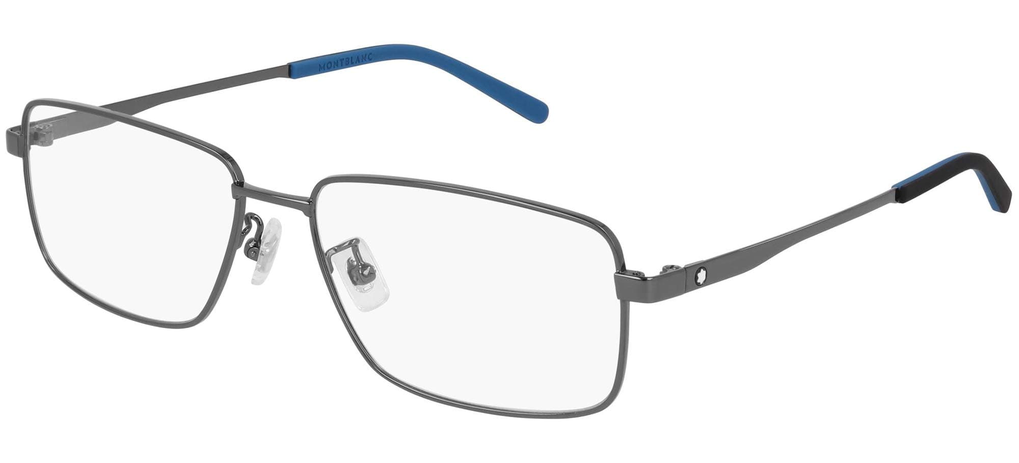 MONTBLANCMen's Ruthenium Rectangular Eyeglasses MB0108O002 57