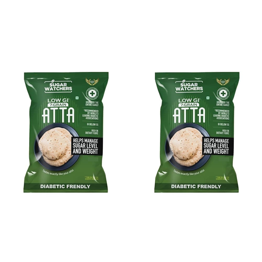 Low Gi 7-Grain Atta|Diabetic Friendly|Clinically Certified Low Gi|Dietician Recommended|Goodness Of Jowar, Chana|Rich In Iron, Mg & Calcium|Multigrain Atta For Entire Family|4 Kg