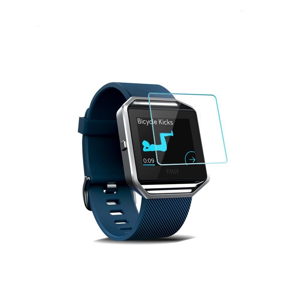 Fitbit Blaze Screen Protector - Nazarites HD Clear 9H Hardness Multi-Layer Explosion-Proof Tempered Glass Screen Protector for Fitbit Blaze Watch Anti-Bubble - 3 Piece