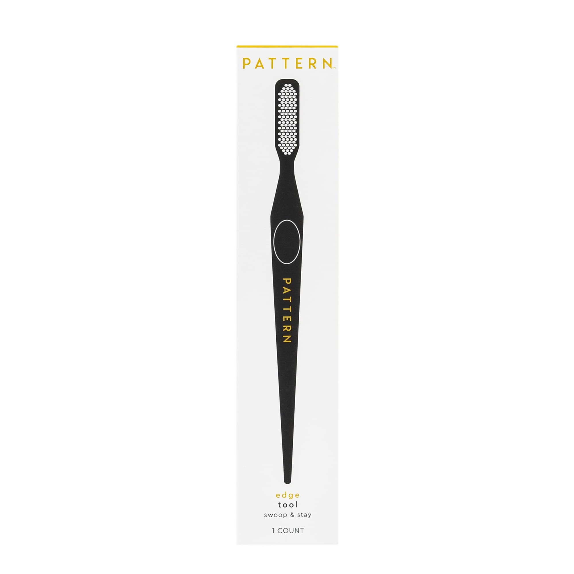 PATTERN Beauty by Tracee Ellis Ross Edge Tool - 3-in-1 Brush for Baby Hairs. Comb for parting or sectioning hair.