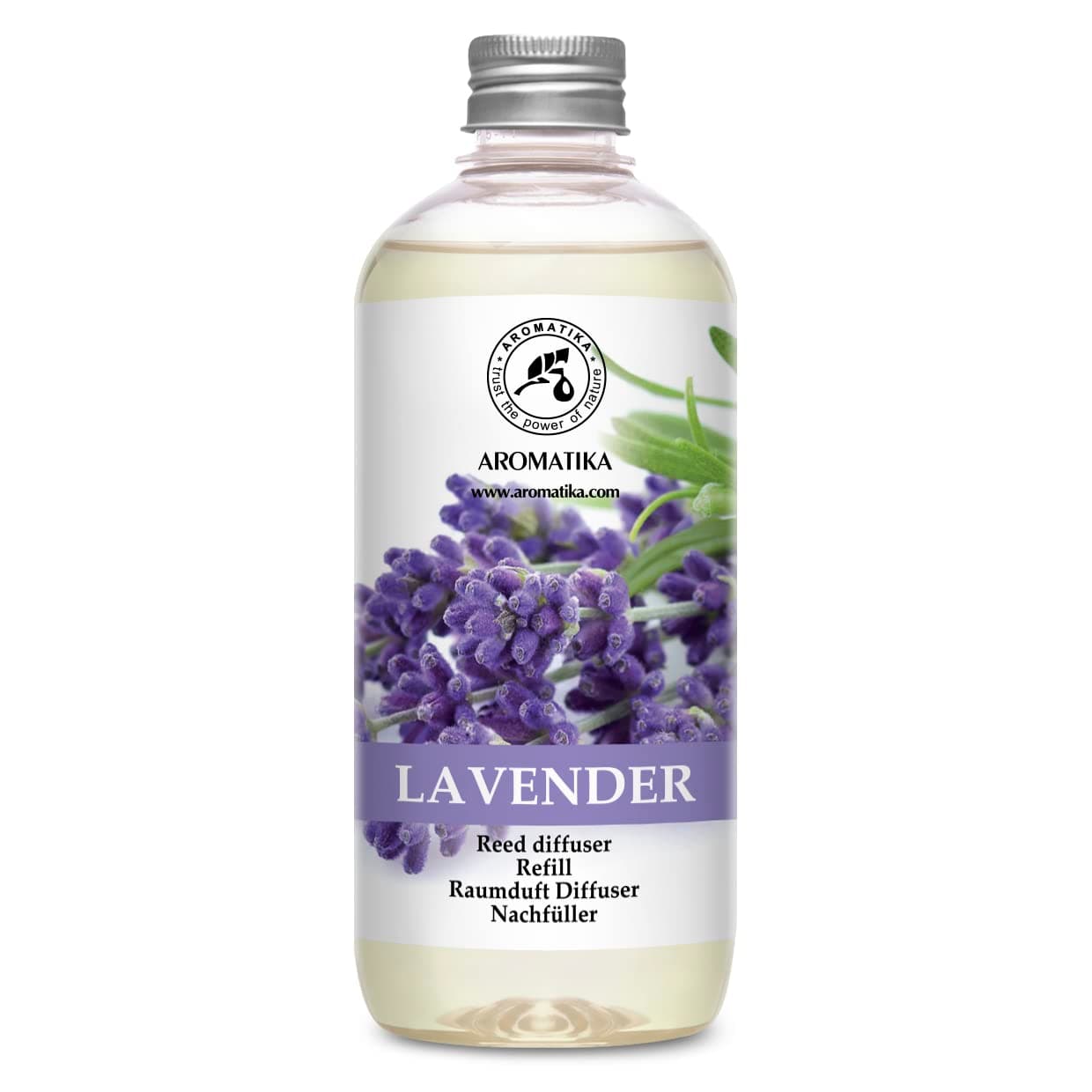 - Lavender Reed Diffuser Refill 17 Fl Oz - 500ml - Lavanda Refill - Wardrobe Freshener - Home Fragrance Oil - Air Freshener - Aromatherapy - Essential Lavender Oil Diffuser - Diffuser Refill