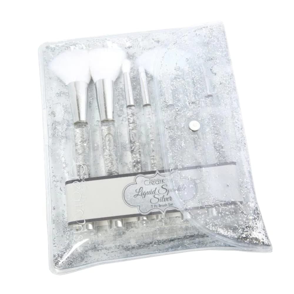 Beauty CreationsLiquid Sparkle Silver 7 Pc Brush Set