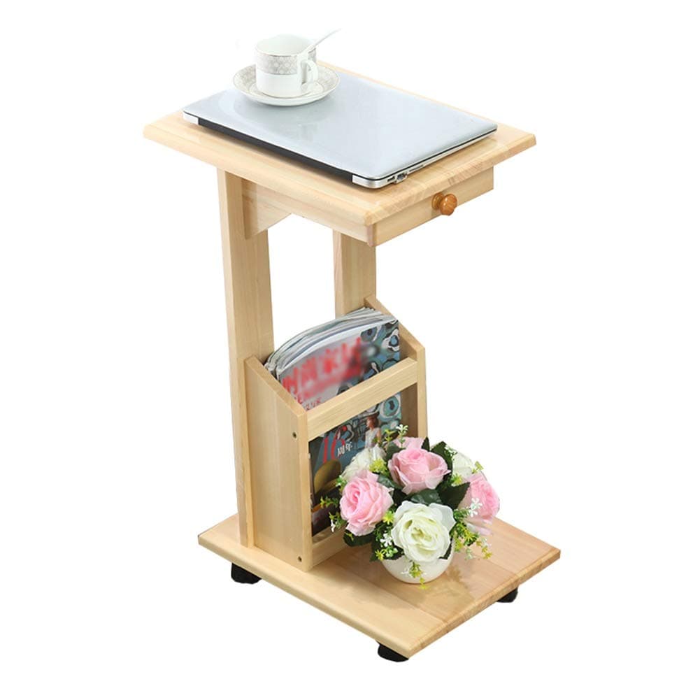 ZHAOYONGLI Tables,End Tables,Side Table Side Table Desk End Bedside Snack Coffee Solid Wood Side Sofa Corner It Can Move Small Coffee Table Bedroom Bedside Table