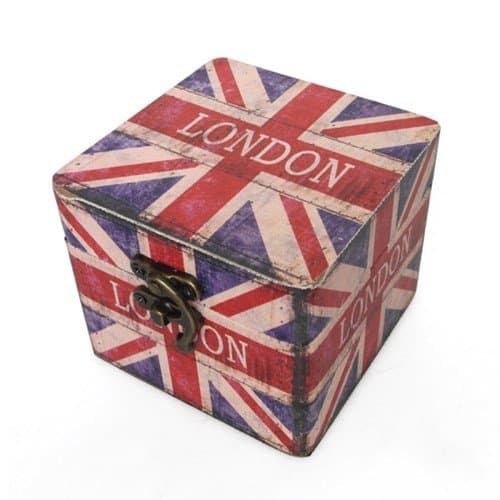 Home Decoration - Antique Union jack mini storage box