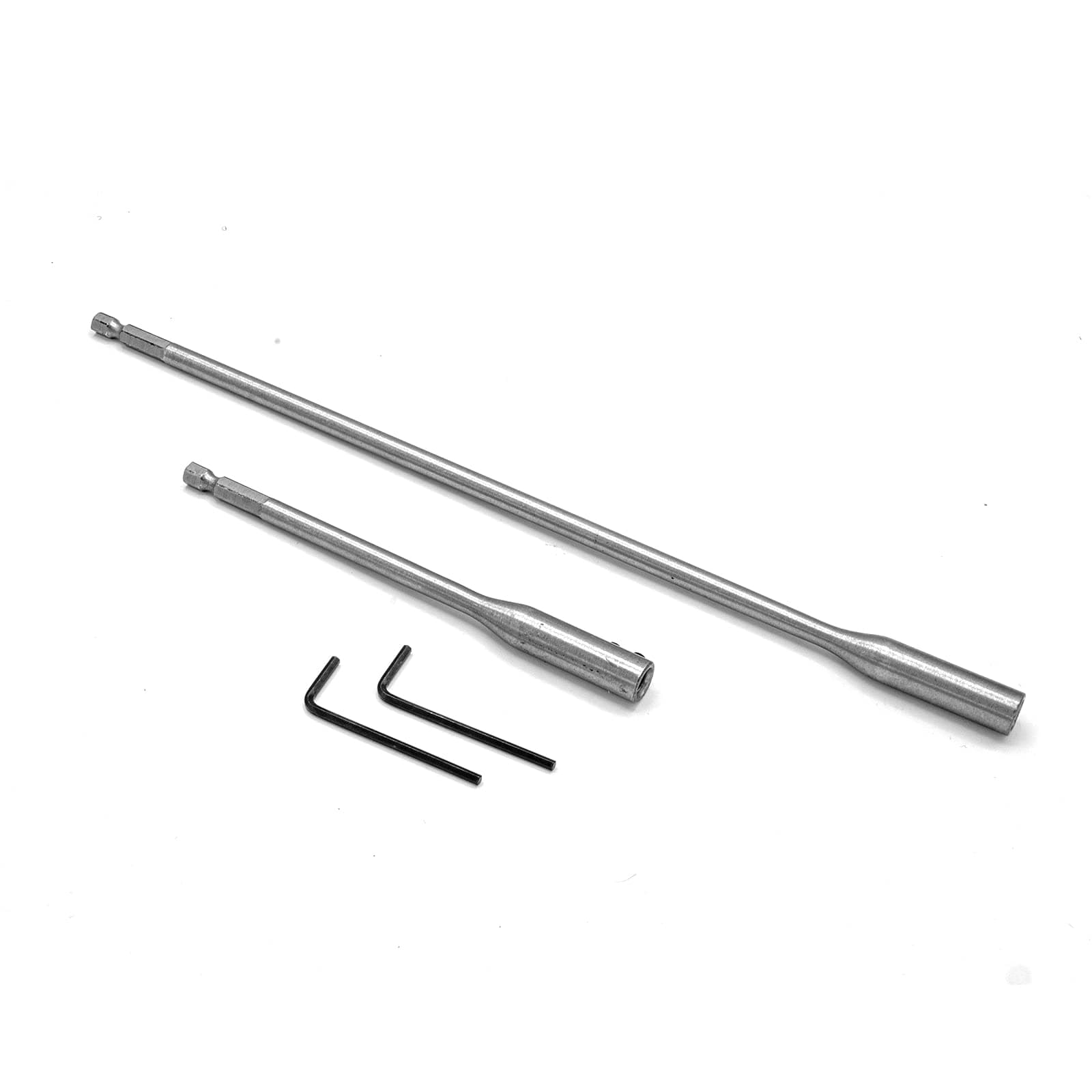 Cheerock 1/4 Hex Extension Drill Bit Set 6" and 12" Wood Spade Drill Bit Extension with 2 Wrench Keys for Wood Turners Construction Accessories