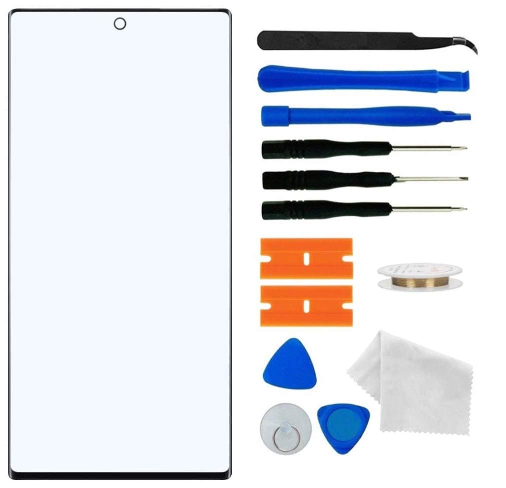 Original Galaxy Note 20 Ultra 5G Screen Replacement, Front Outer Lens Glass Screen Replacement Repair Kit for Samsung Galaxy Note 20 Ultra N9860 Series (6.9'- Black)