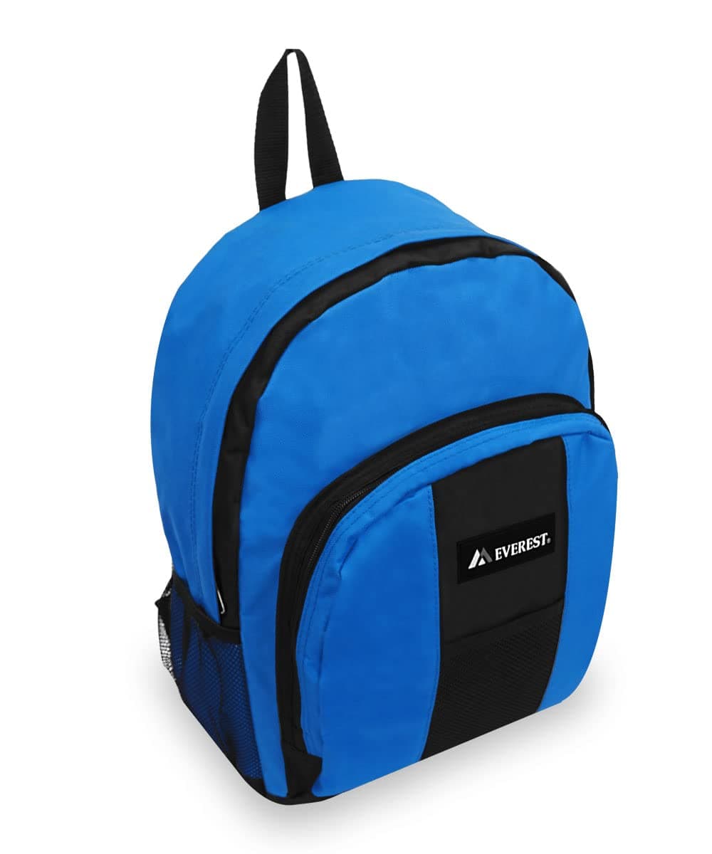 Luggage Backpack with Front and Side Pockets, Royal Blue/Black, Large