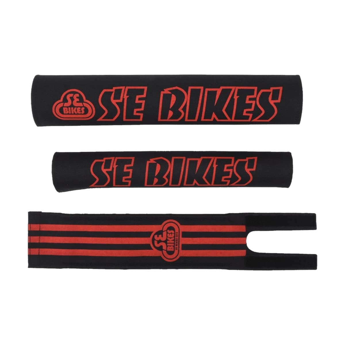 Bikes Racing BMX 3PC Pad Set Black/Red, Multicolored