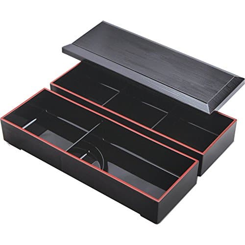 Japanese Lacquer Bento Box 3 Compartments -3 Pcs. Set