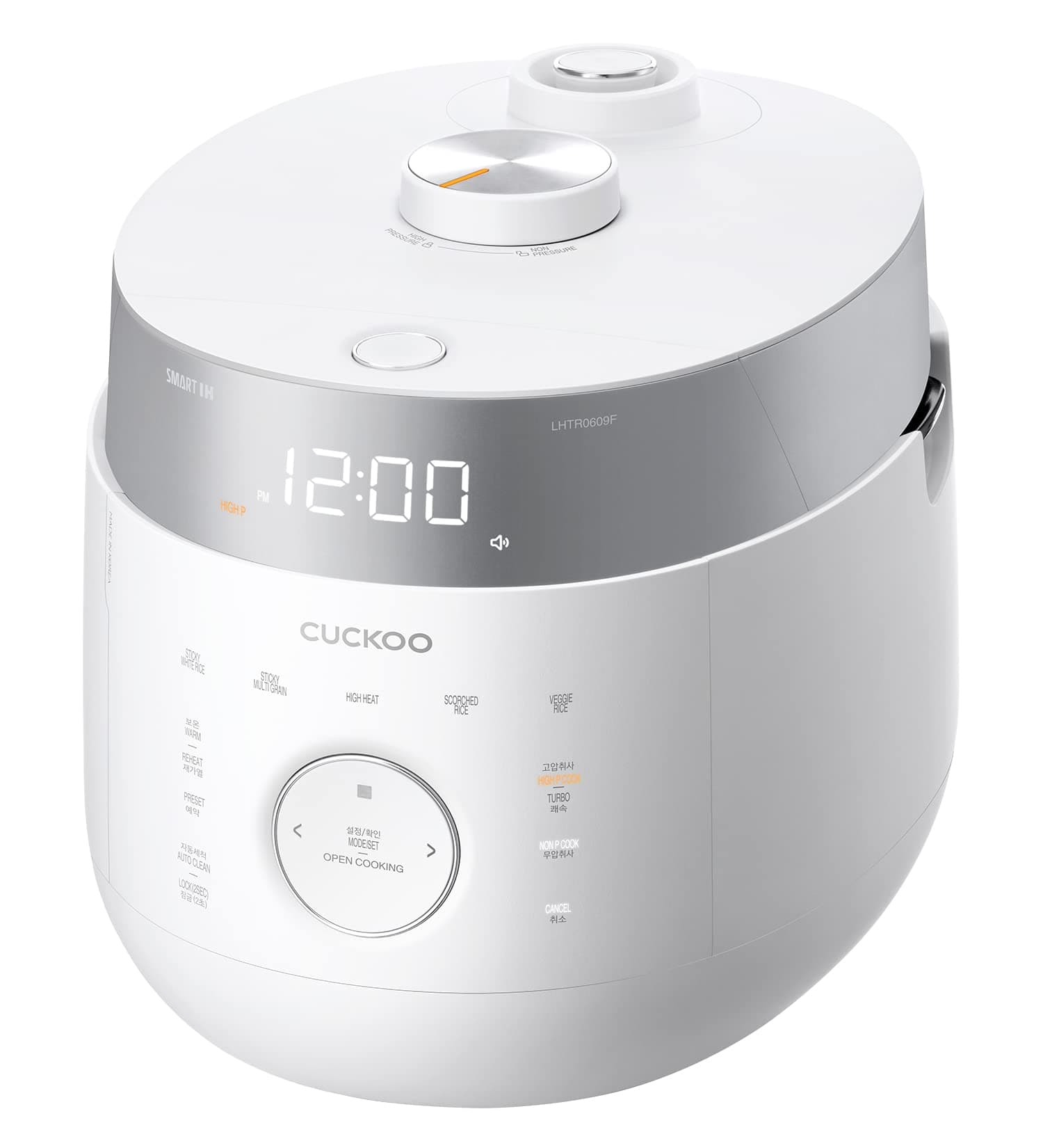 CUCKOO Rice cooker & Steamer 16 programs, induction, no pressure mode, open cooking function, timer, stainless steel inner pan (up to 10 people), keep warm & autoclean function