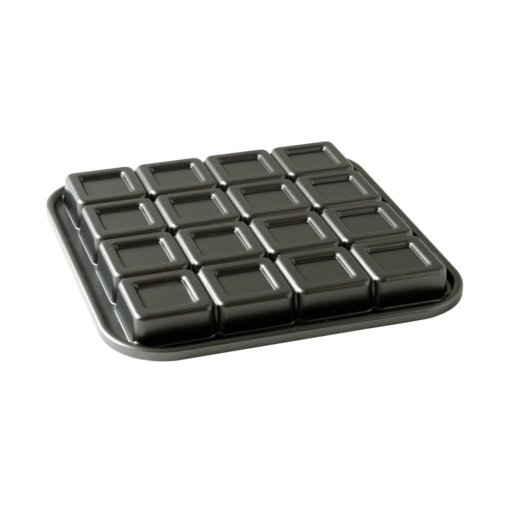 Nordic Ware Pro-Cast Brownie Bites Pan, 2", Graphite