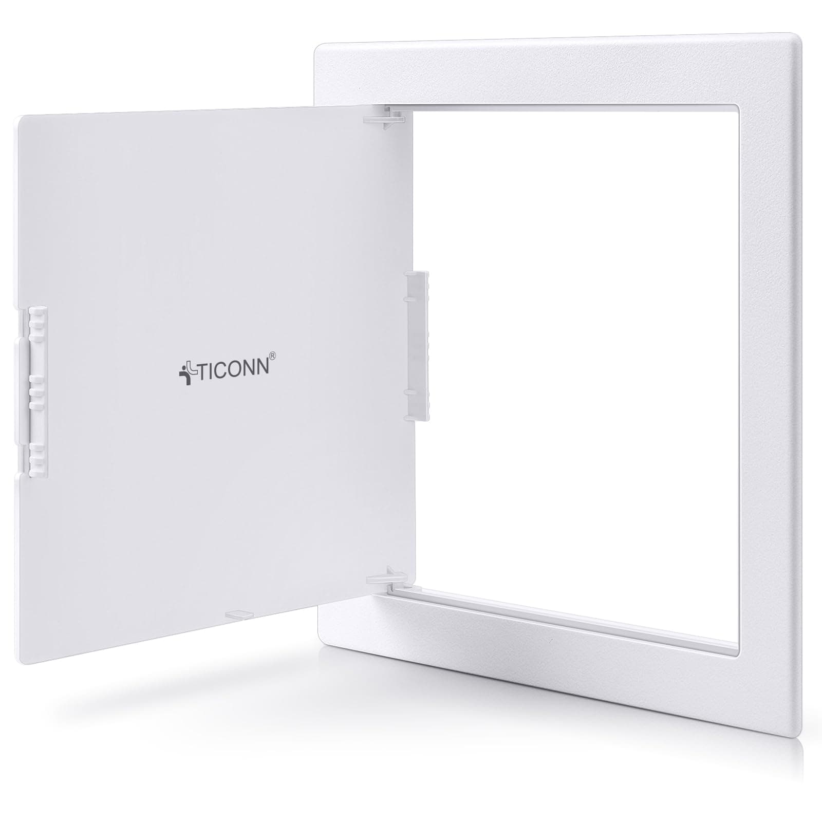 TICONN Access Panel for Drywall, 8 x 8 Inch ABS Plastic Wall Hole Cover Access Doors, Easy Install Drywall Access Panel, Ceiling, Wiring and Cables