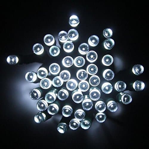 100LED Solar White Powered Fairy Light String Christmas Decor White Solar led White Light