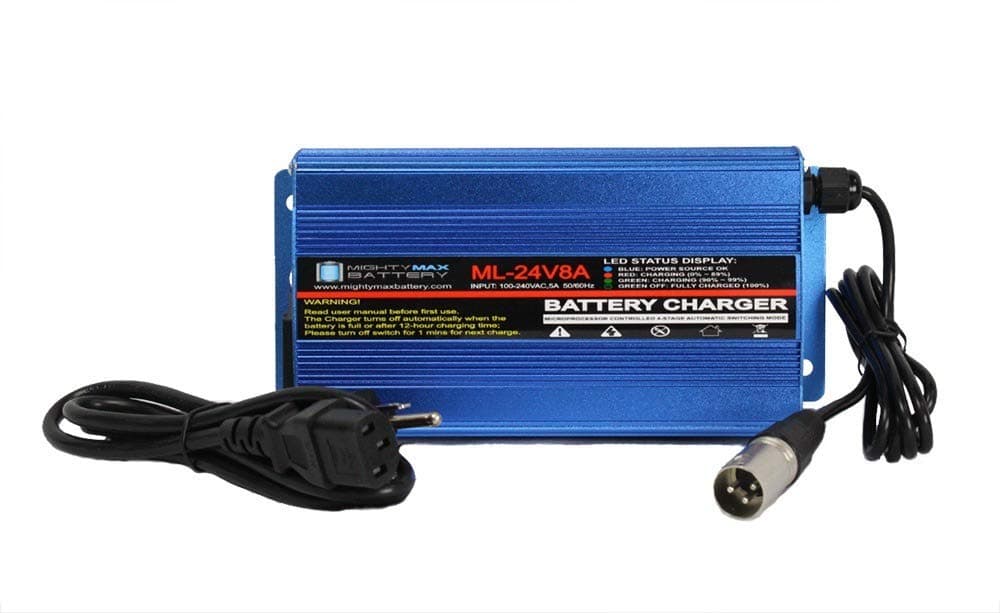 Mighty Max Battery 24 Volt 8 Amp Charger Replacement for Invacare Nutron R51LXP Series