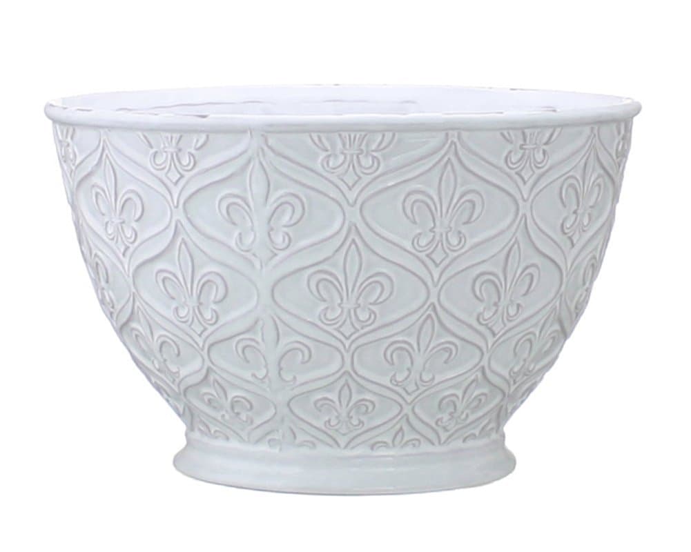 Mud Pie Fleur-De-Lis Serving Bowl, All Things French