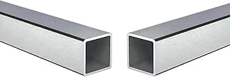 Stainless Steel Square Tubing Tube 25mm x 25mm x 3mm x 780mm, 1" x 1" x 3/25" x 30.71" Long, 2 Pack 304 SS Square Tubings 3mm Thickness Frosted from Bopaodao