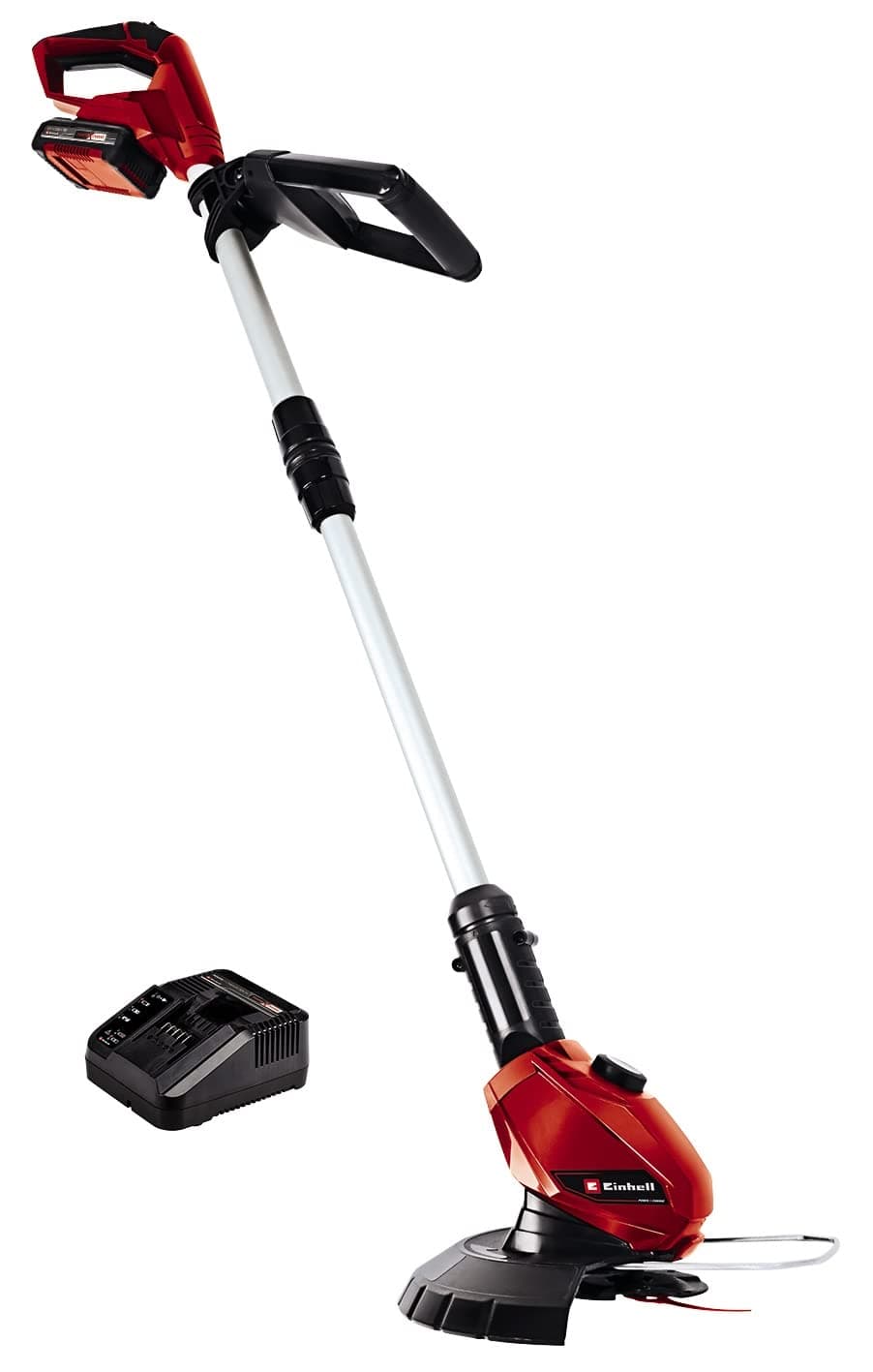 Einhell GC-CT 18 Li Power X-Change 18V Cordless Strimmer Set | Battery Powered Garden Grass And Weed Cutter/Edger, Includes 20 x Blades | Lawn Timmer Kit With Battery and Fast Charger