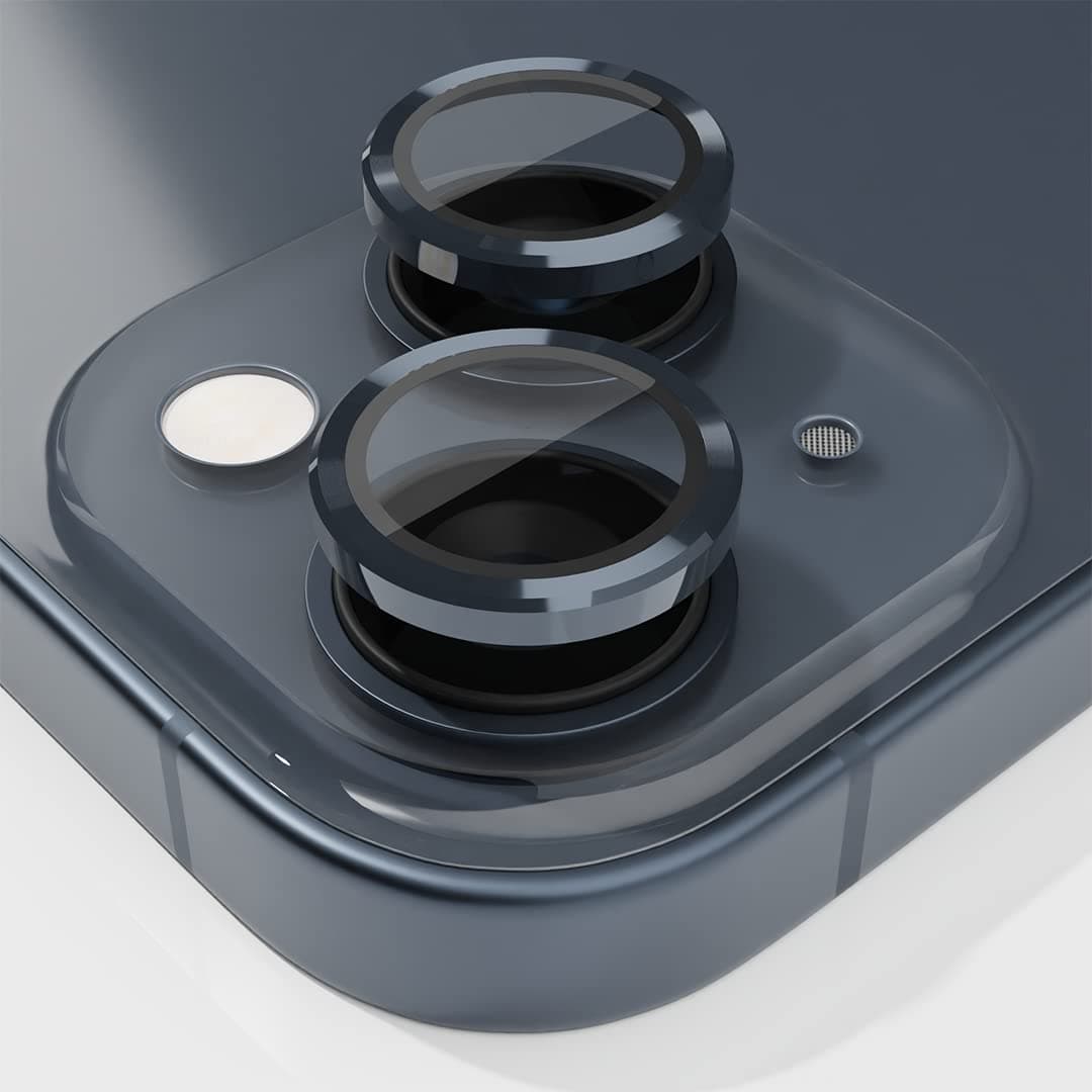 Totem VisualPro Lens Guard for iPhone 14 | 14 Plus Lens Protector | 9H Hardness | Anti Glare | High Clarity | Auto-Align Install Kit | Stick Remover | Black