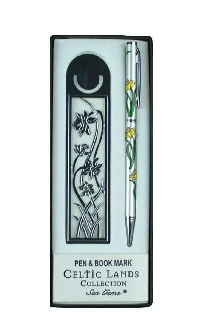Pen and Bookmark Set in a Daffodil Design