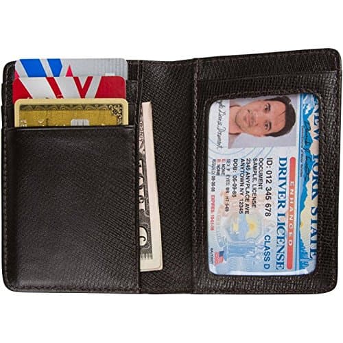 Streamliner Wallet by JETSET, Leather RFID Blocking Bifold Slim Front Pocket Wallet Card Protector