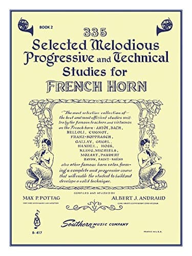 335 Selected Melodious Progressive & Technical Studies: Horn