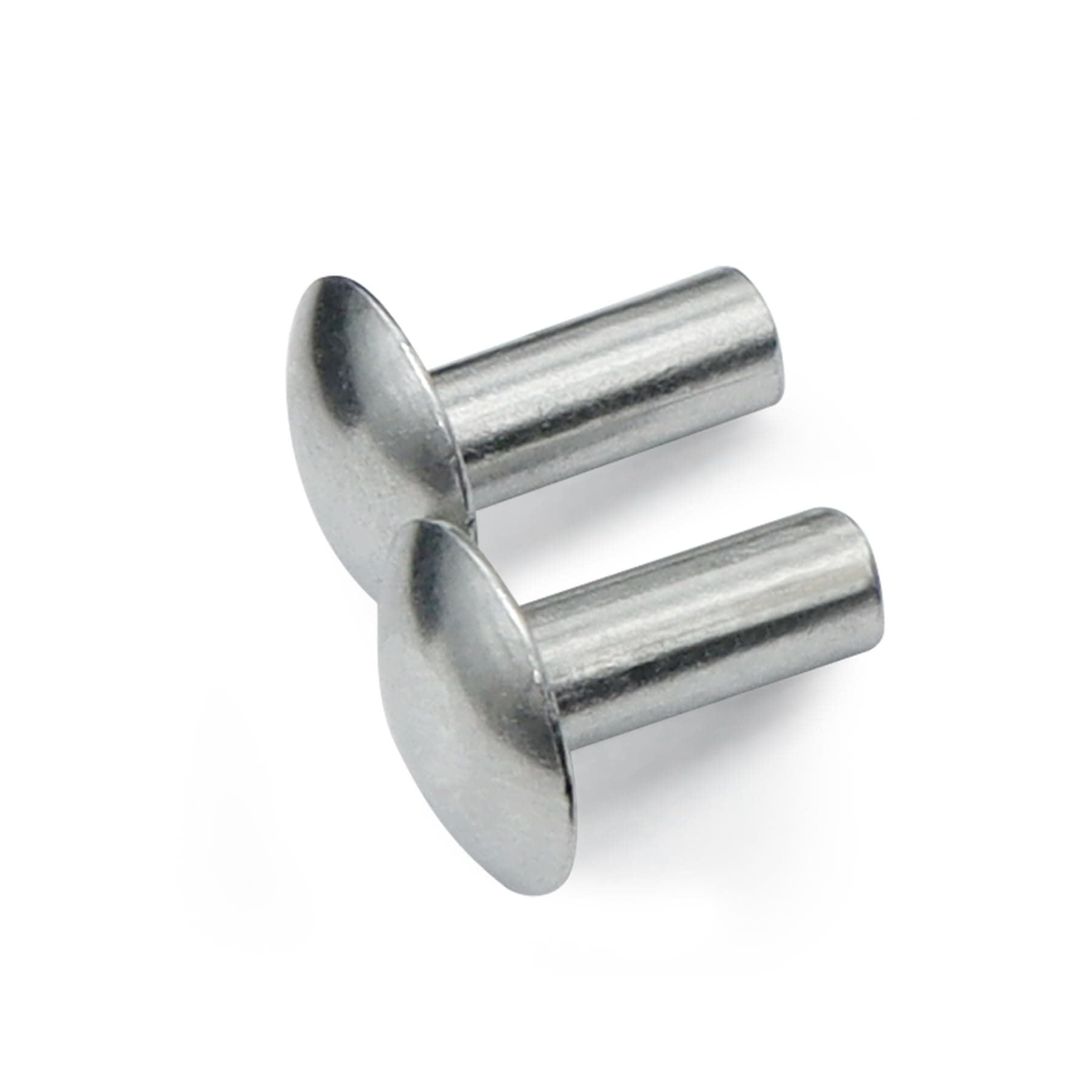 3/16" Diameter X 1/2" Length Brazier Head Solid Aluminum Rivets, Fix Leaky Solid Rivet 0.19" Diameter 0.5" Length, Aluminum Boat Rivets, Modified Brazier, Round/Dome Head Rivet, 100-Pack