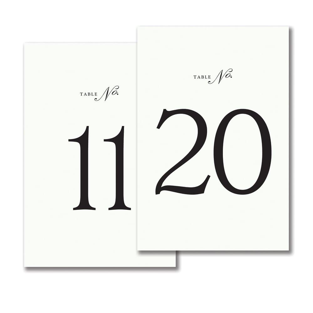 Vera Wang Tented Table Cards (11-20)