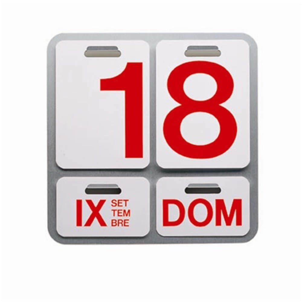 Formosa Perpetual Calendar - Red Font