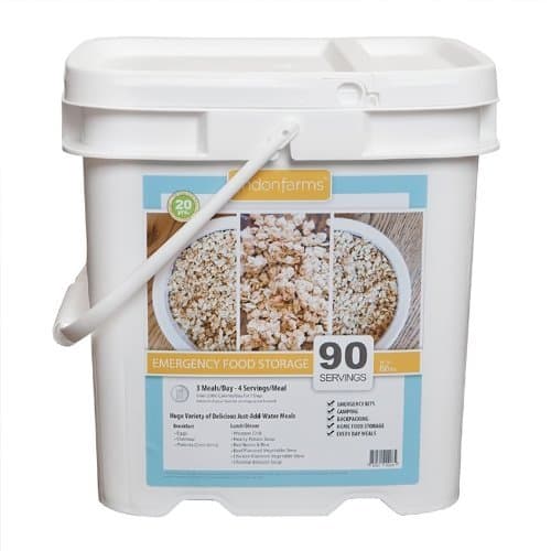 90 Serving Breakfast, Lunch/Dinner Emergency Food Storage