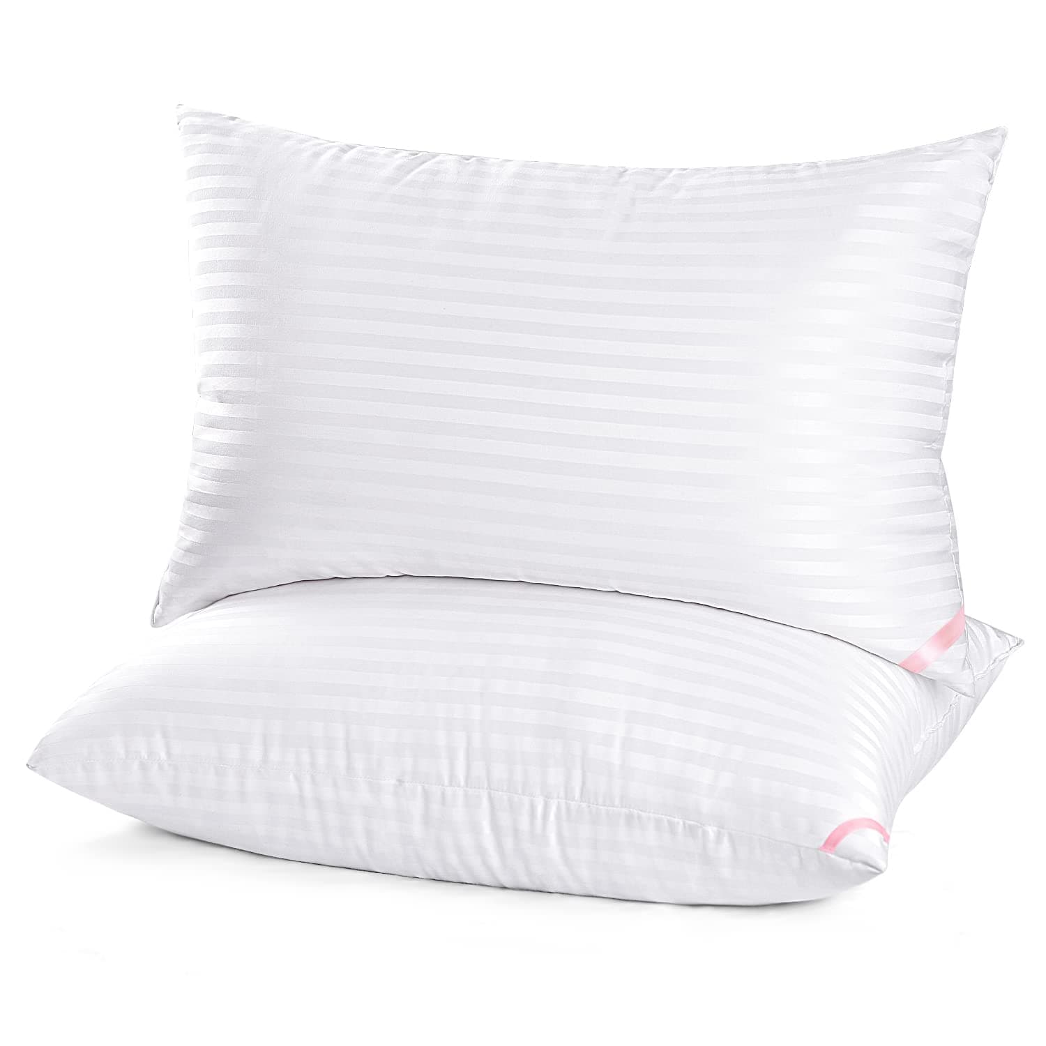 EIUE Hotel Collection Bed Pillows for Sleeping 2 Pack Queen Sizeï¼Å’Pillows for Side and Back Sleepers,Super Soft Down Alternative Microfiber Filled Pillows,20 x 30 Inches