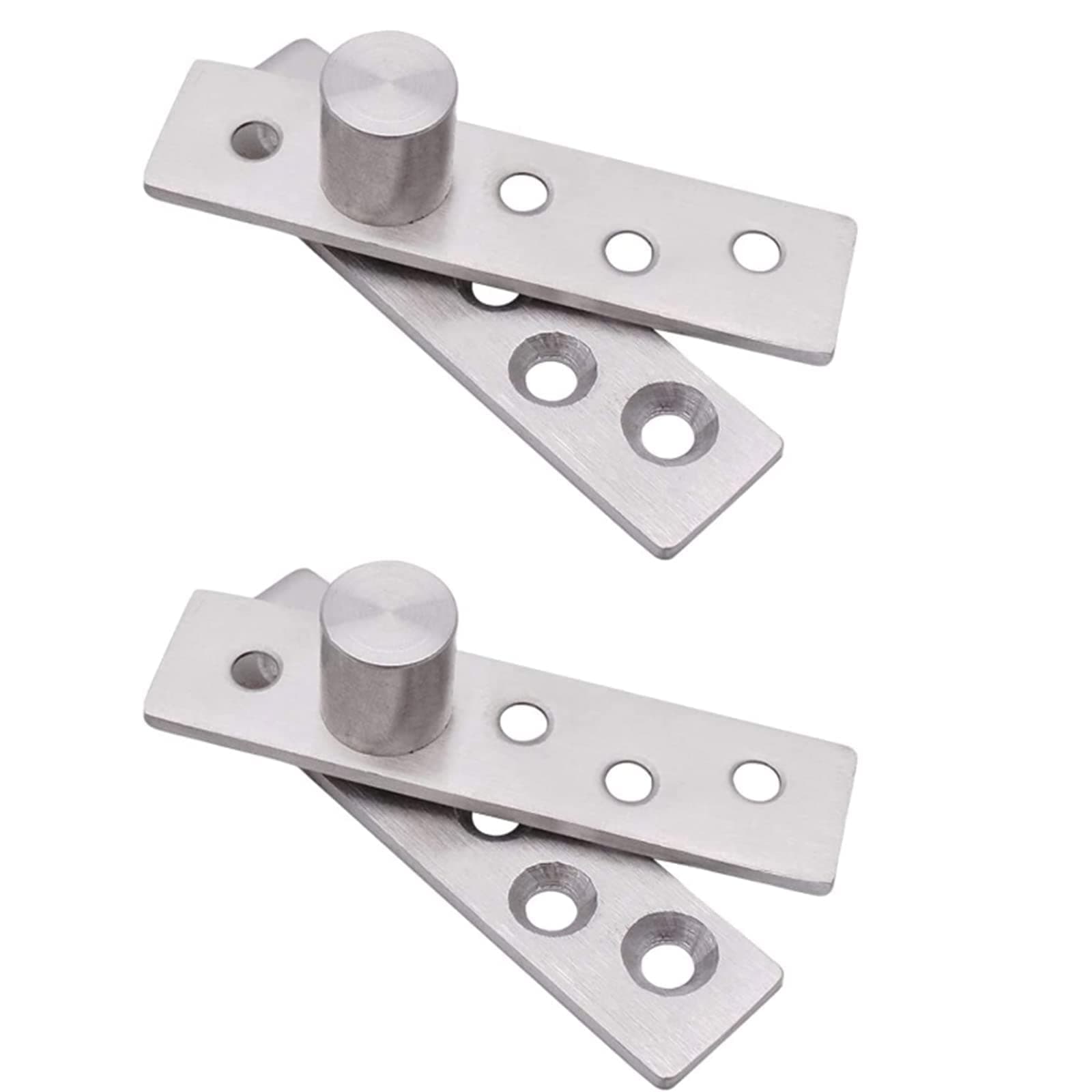 2PCS 180° Rotation Door Pivot Hinge, Concealed Door Hinge Hardware Hidden Bookshelf Hinges Rotation Concealing Hinges Swivel Door Pivot HardwareStainless Steel Rotation Secret Room Door Hinge, Small
