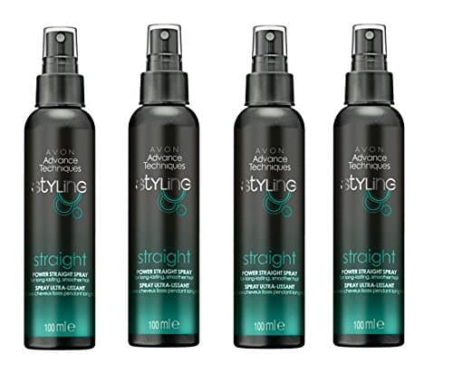 4 x 100ml Avon Advance Techniques styling power straight spray