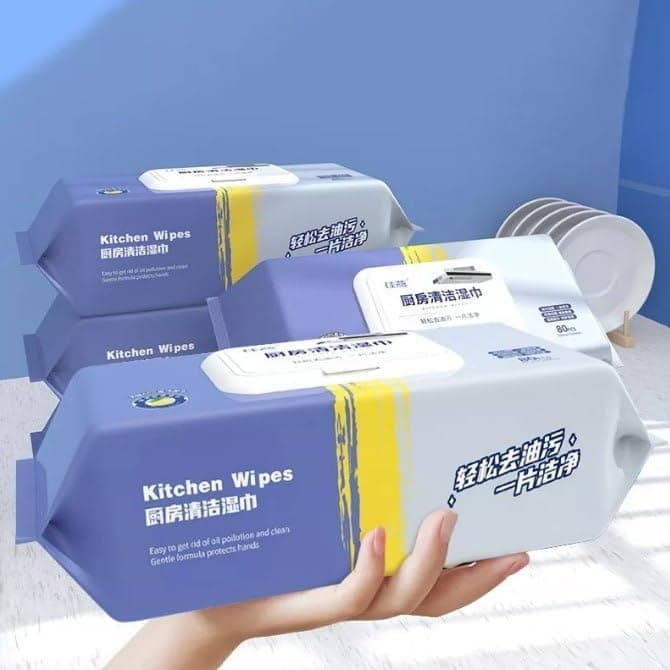 Kitchen Cleaning Wipes Decontamination Wet Wipes Multi-Functional Tissue for Cleaning Kitchen House Platform Clean Wipe