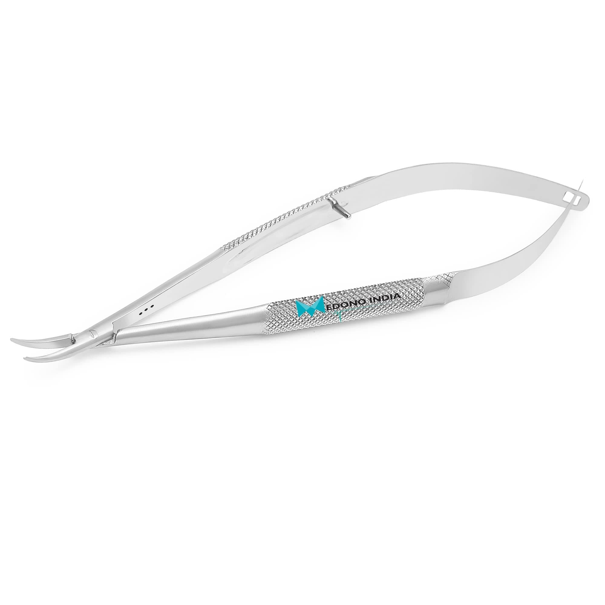 Barraquer Needle Holder (Curved Without Lock) Stainless Steel