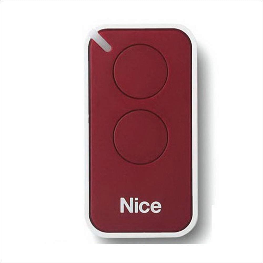 Nice Era-Inti Original 2-Button 433.92 MHz Rolling Code Remote Control for Doors to Replace Nice Very VR ONE, ON1, ON2, FLOR, FLO2R-S and FLO1R-S Remote Controls