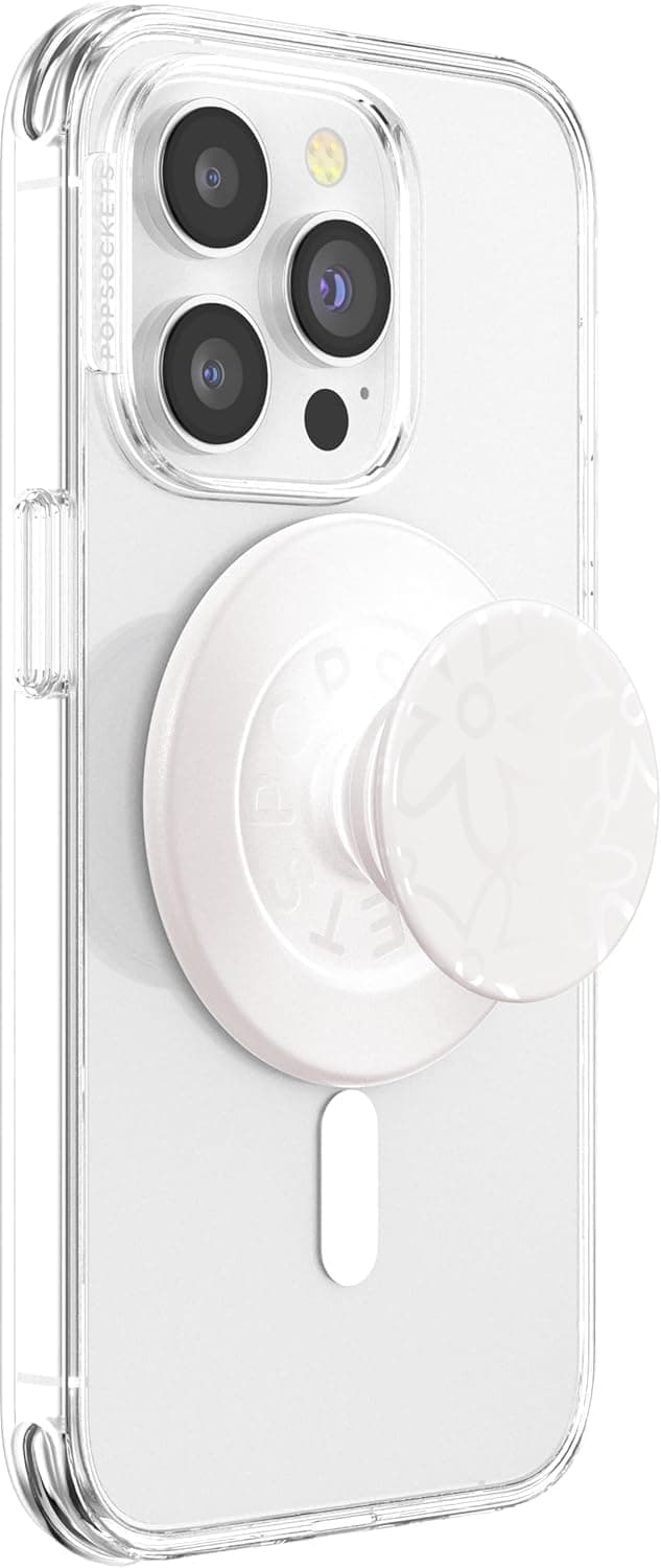 Phone Grip for MagSafe, Magnetic Holder, Phone Stand, White - Horchata